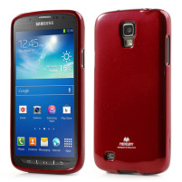Силиконов гръб ТПУ MERCURY за Samsung Galaxy S4 Active I9295 червен